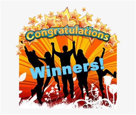 CONGRATULATIONS TO ALL THE WINNERS! .